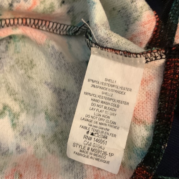 Faith and Joy Midi A-Line Skirt Red Rose Flowy Floral Sheer Panel Dress Skirt - Picture 5 of 6